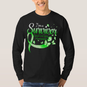 Jag är en efterlevande knapp för att medvetandegör t shirt