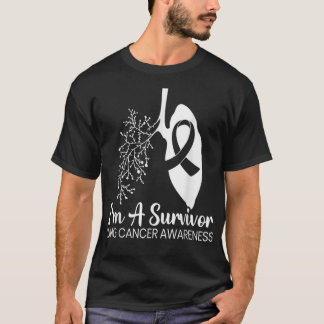Jag är en efterlevande Lung Cancer Awareness Month T Shirt