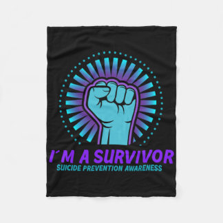 Jag är en efterlevande självmordsförebyggande medv fleecefilt