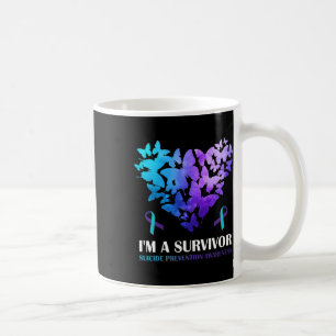 Jag är en efterlevande suicide Prevention Awarenes Kaffemugg