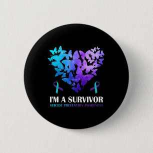 Jag är en efterlevande suicide Prevention Awarenes Knapp