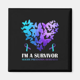 Jag är en efterlevande suicide Prevention Awarenes Magnet
