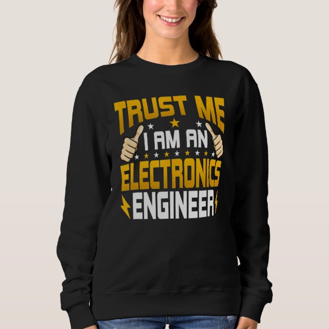 Jag är en Electronics Ingenjör Electronics Enginee T Shirt (Framsida)