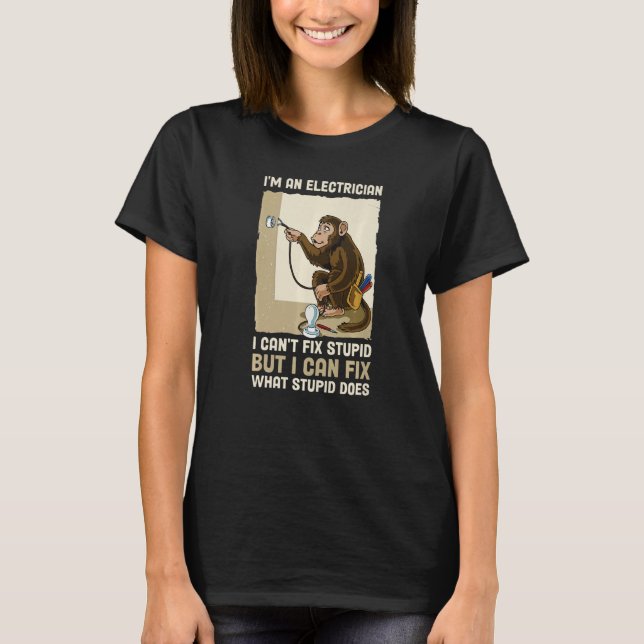 Jag är en elektriker t shirt (Framsida)
