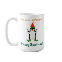 Jag är en Elfie Penguin-jultröja