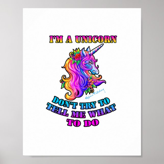 Jag är en enhörning - Försök inte tala om för mig  Poster (Framsidan)
