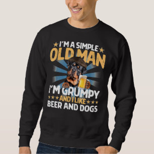 Jag är en enkel gammal man jag är grumpy och jag g lång ärmad tröja