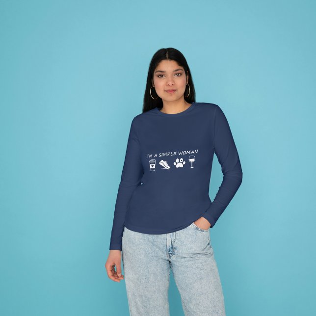 Jag är en enkel kvinna t shirt (Skapare uppladdad)