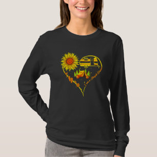 Jag är en enkel kvinnlig camping Hund Vin Flinflip T Shirt