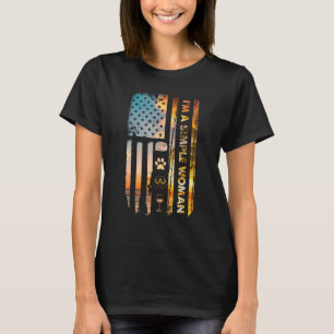 Jag är en enkel kvinnlig camping Vin Flinflip flop T Shirt