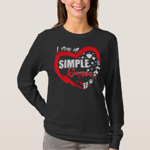 Jag är en enkel kvinnobrandkampa Vin Hund T Shirt