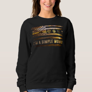 Jag är en enkel Woman Firefighter Hund Flip Flop V T Shirt