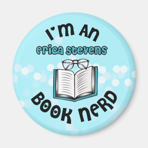 Jag är en Erica Stevens Bok Nerd Magnet