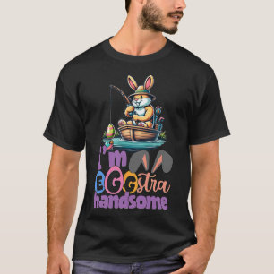 Jag är en extremt stilig kanin som fiskar Byss-fis T Shirt