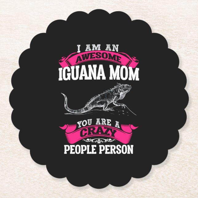 Jag är en fantastisk Iguana mamma Underlägg Papper (Framsida)