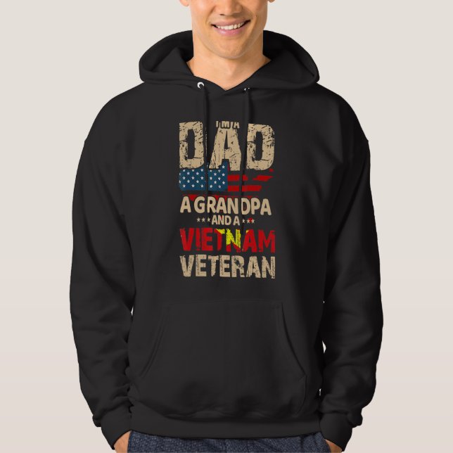 Jag är en farfar från Pappa och en vietnamesisk ve Hoodie (Framsida)