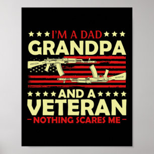 Jag är en farfar från Pappa och veteran, inget Skr Poster