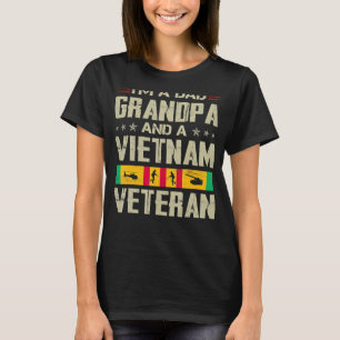 Jag är en farfar från Pappa och Vietnam Veteran Fa T Shirt