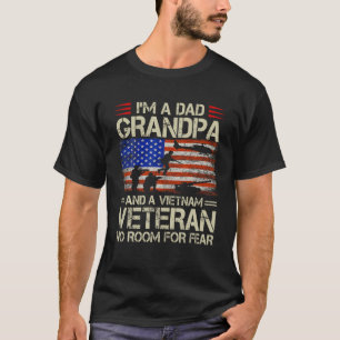 Jag är en farfar från Pappa och Vietnam Veteran Re T Shirt