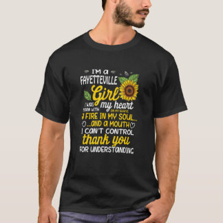 Jag är en Fayetteville Girl jag föddes med en bran T Shirt