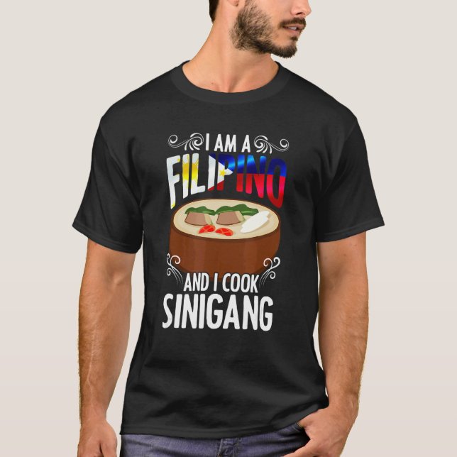 Jag är en filippino Sinigang Pinoy Soppa Filipino  T Shirt (Framsida)