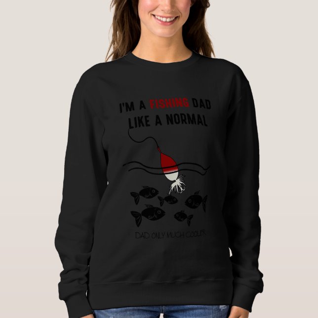 Jag är en fiskefluga precis som en vanlig pappa t shirt (Framsida)