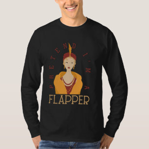 Jag är en Flapper Bobbed Hair Subculture Hallo T Shirt