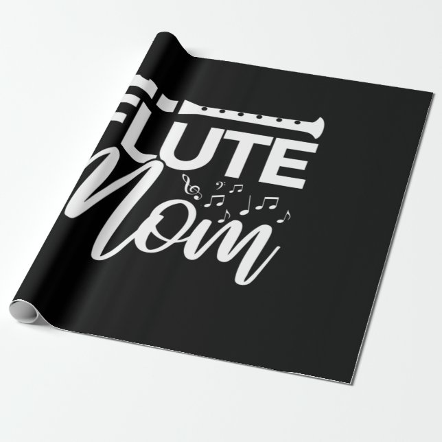 Jag är en Flute Mamma Presentpapper (Utrullad)