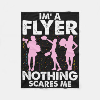 Jag Är En Flygare Inget Skrämmer Mig Cheer Cheerle Fleecefilt