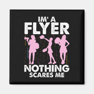 Jag Är En Flygare Inget Skrämmer Mig Cheer Cheerle Magnet