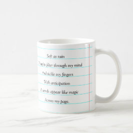 Jag Är En Författare Motiverande Dikt Anpassad Kaffemugg