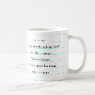 Jag Är En Författare Motiverande Dikt Anpassad Kaffemugg