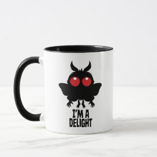 Jag Är En Förtjusande Mothman Kusligt Söt Kryptid Mugg