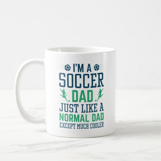Jag är en fotbollspappa kaffemugg (Vänster)