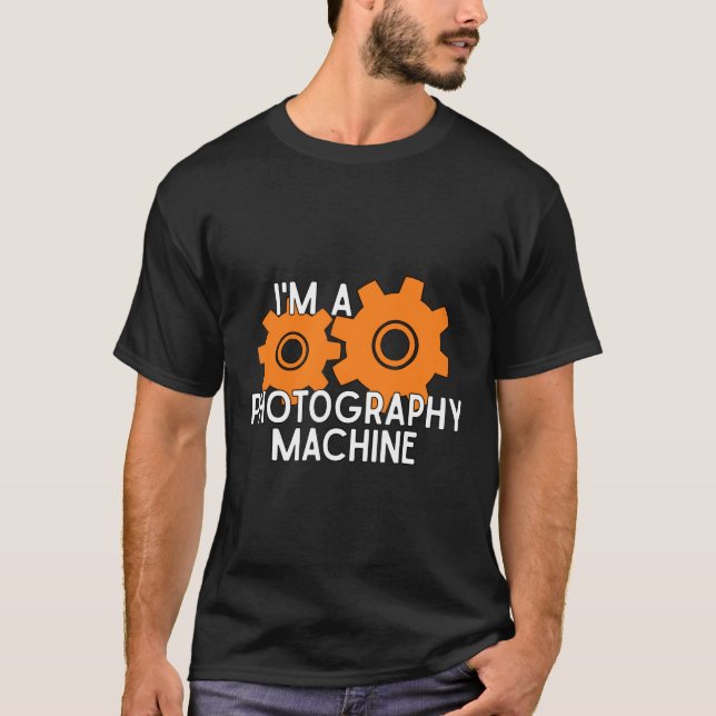 Jag är en fotofilm Maskin för fotografer T Shirt (Framsida)