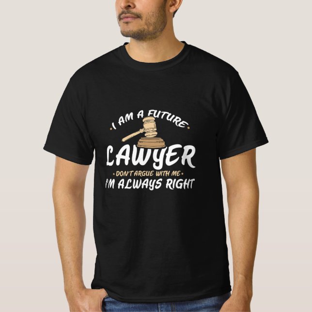 Jag är en framtida advokat t shirt (Framsida)