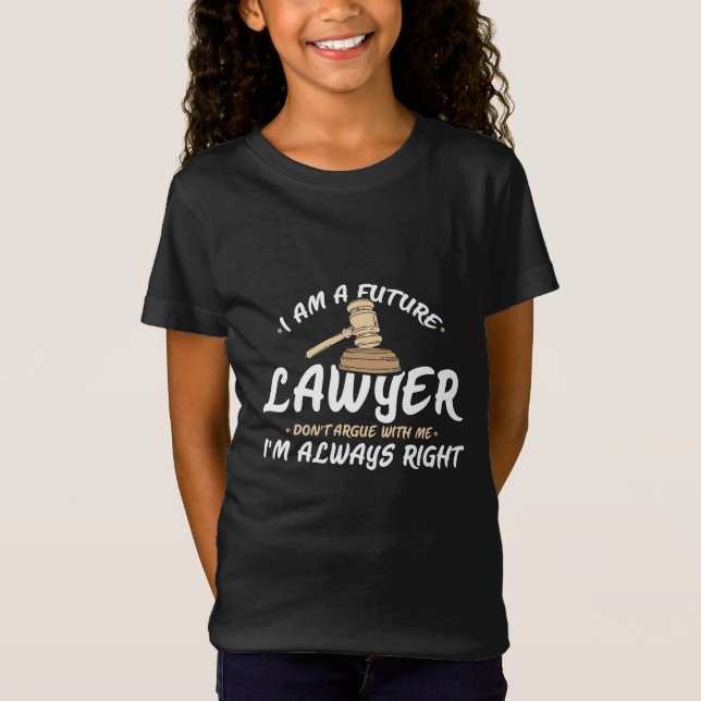 Jag är en framtida advokat t shirt (Framsida)