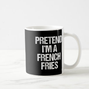 Jag är en Fransk Fries Costume Funny Lazy Hall Kaffemugg