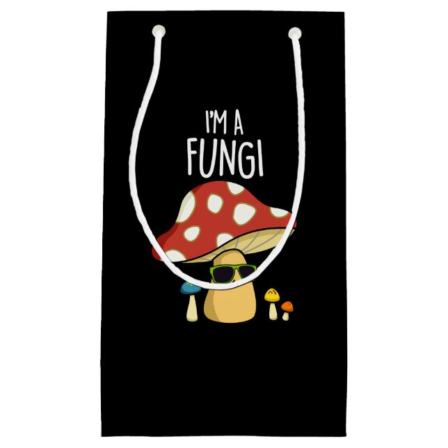 Jag är en Fungi Funny Mushroom Pun Mörk BG (Framsidan)