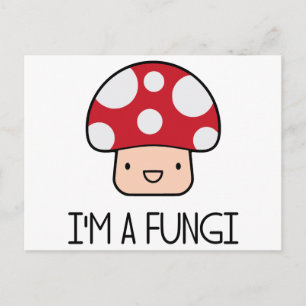 Jag är en Fungi Roligt Guy Mushroom Vykort