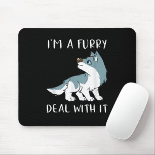 Jag är en furry, hantera det söta furry-fandom fur musmatta