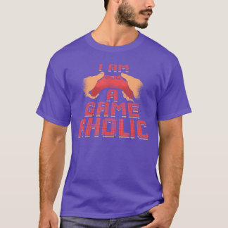 Jag är en GAMEAHOLIC Spelande Spelare Spelfamilj T Shirt