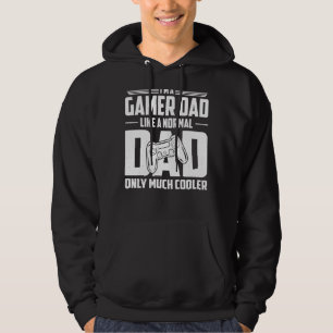 Jag är en Gamer Pappa som ett vanligt Pappa... Hoodie