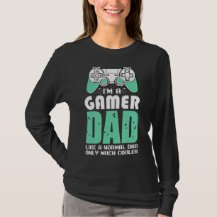 Jag är en Gamer Pappa Video Games Fläkt Celebrate T Shirt