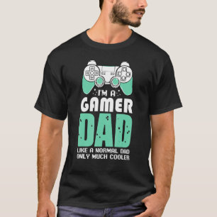 Jag är en Gamer Pappa Video Games Fläkt Celebrate T Shirt