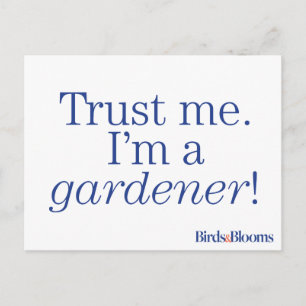 Jag är en Gardener Vykort