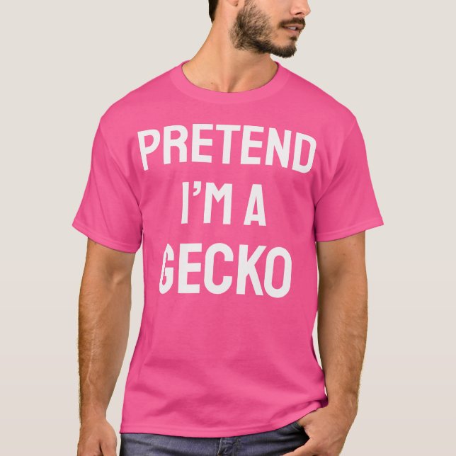 Jag är en Gecko Party Funny Halloween Gecko T Shirt (Framsida)