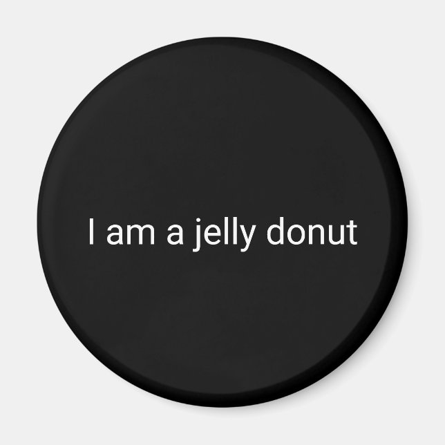 Jag är en geléduk magnet (Framsidan)