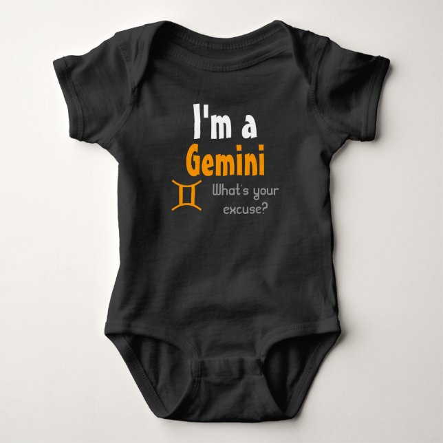 Jag är en Gemini. Vad är din ursäkt? T Shirt (Framsida)