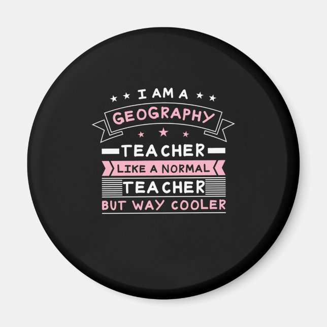 Jag är en geografisk lärare magnet (Framsidan)